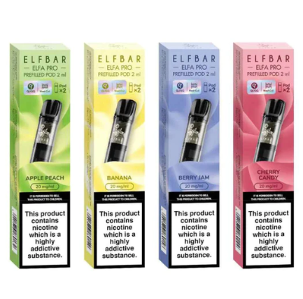 Elfbar Elfa Pro Prefilled Pods 2ml Vape & Beyond Elfbar Elfa Pro Prefilled Pods 2ml Vape & Beyond