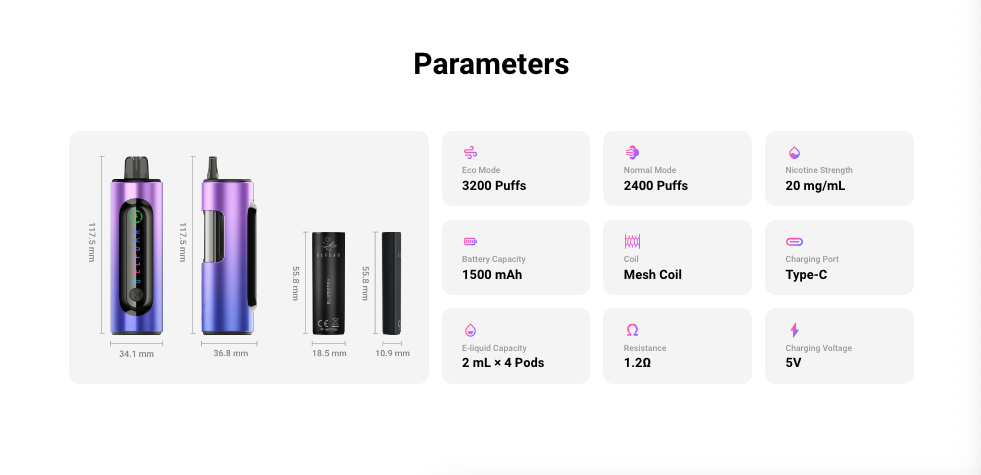 Elf Bar - 4 in 1 Prefilled Pod Kit
