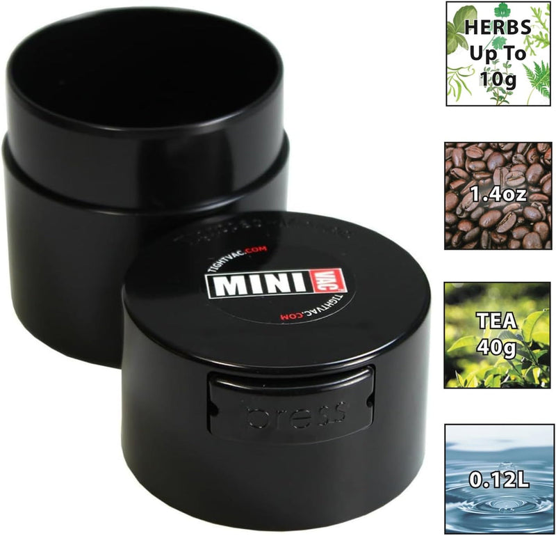 TIGHTVAC Minivac 0.12L Storage Container – Blue & Black