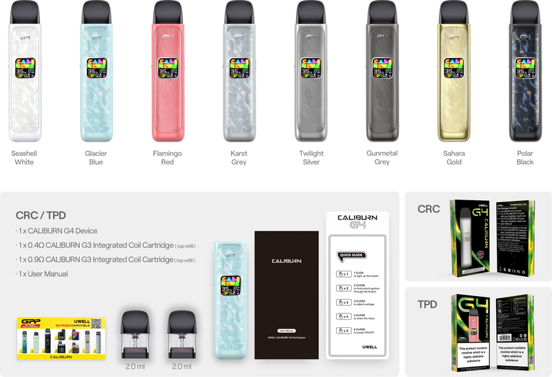 NEW! Uwell Caliburn G4 Vape Kit