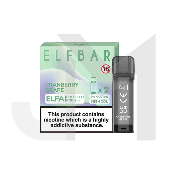 ELF Bar ELFA 20mg Replacement Prefilled Pods 2ml