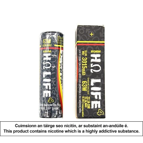 Battery 18650 Hohm Life 4 3015mAh - Hohm Tech