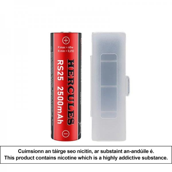 Battery RS25 18650 2500mAh 20A - Hercules by Fumytech