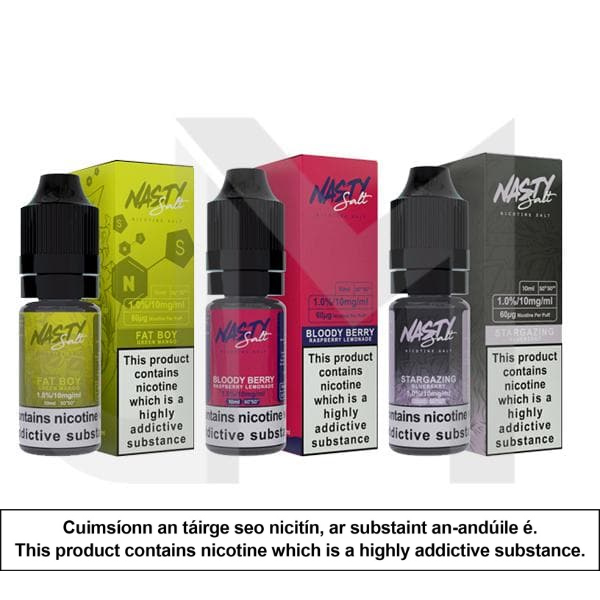 Nasty Salt 20mg 10ML Flavoured Nic Salt (50VG/50PG)
