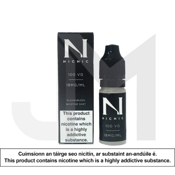 NIC NIC 18mg Nicotine Shot 10ml 100VG