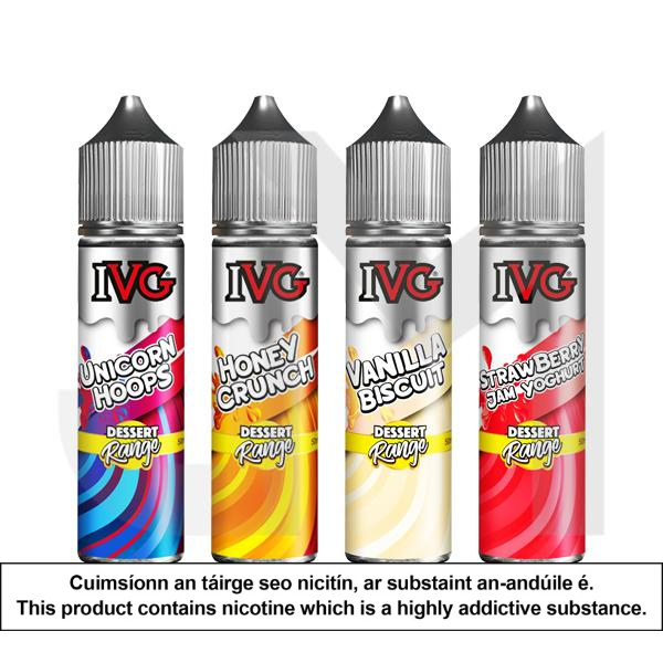 I VG Dessert Range 0mg 50ml Shortfills (70VG/30PG)