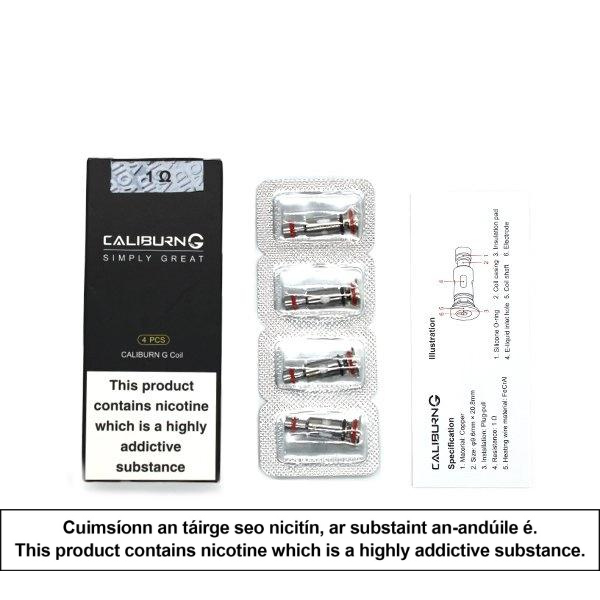 Coils Mesh Caliburn G 0.8 Ω/1.0 Ω (4pcs) - Uwell