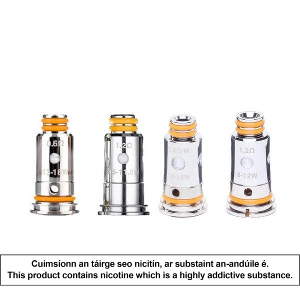 G series Coil 0.6Ω / 1.2S/ 1.2M / 1.8Ω (5pcs) - Geekvape