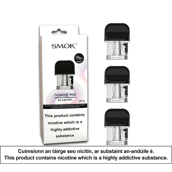 Smok Novo X Pod 2ml 0.8ohm Meshed (3 Pack)