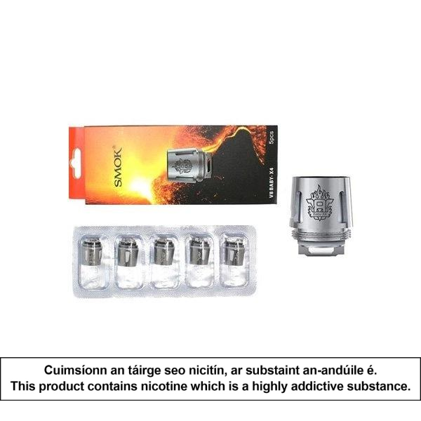 TFV8 Baby-X4 Quadruple Coil 0.15Ω coils (3/5pcs) - Smoktech