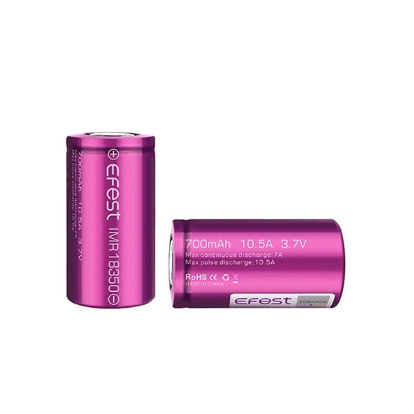 Battery IMR 18350 700mAh 10.5A (1 Battery) - Efest