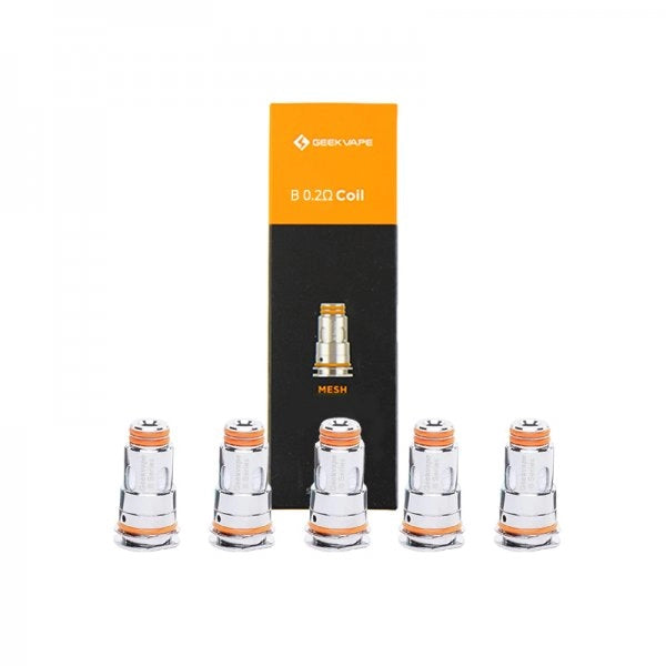 Coils B Series 0.2Ω/ 0.3Ω/ 0.4Ω/ 0.6Ω/ 1.2Ω (5pcs) - GeekVape
