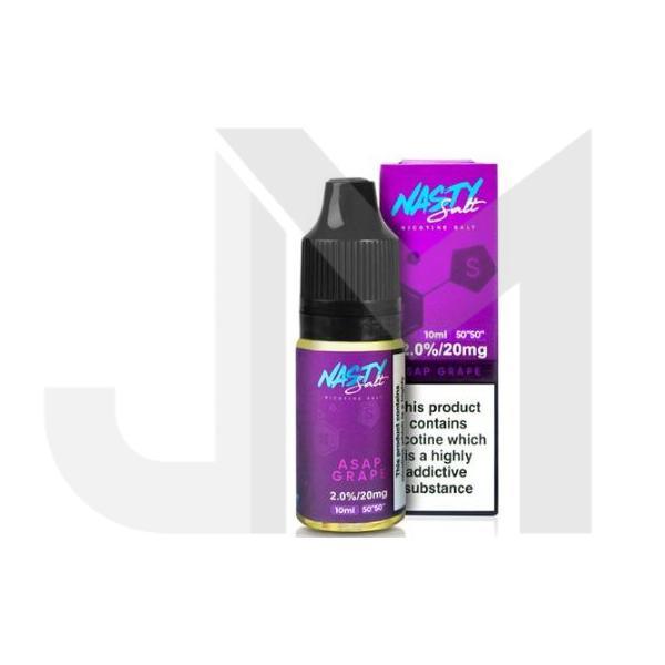 Nasty Salt 20mg 10ML Flavoured Nic Salt (50VG/50PG)