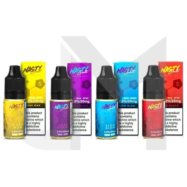 Nasty Salt 20mg 10ML Flavoured Nic Salt (50VG/50PG)