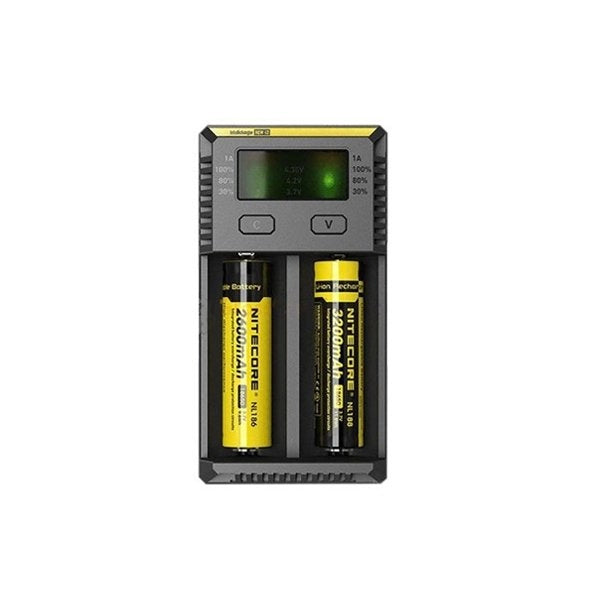 Charger New I2 Intellicharger Nitecore Battery charger with 2 slots Charging speed: 1 x 1000mAh / 2 x 500mAh