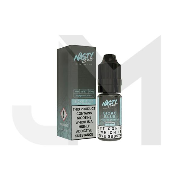 Nasty Salt 20mg 10ML Flavoured Nic Salt (50VG/50PG)