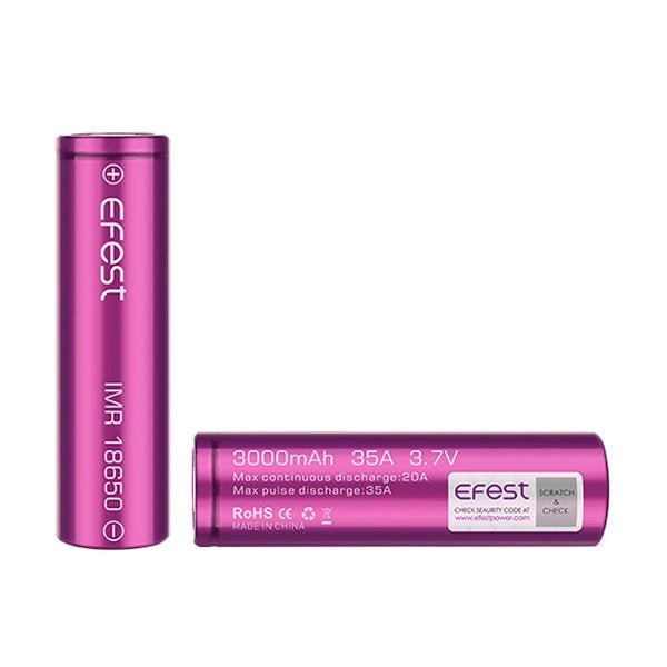 Rechargeable battery 18650 3000mAh 35A flat top - Efest